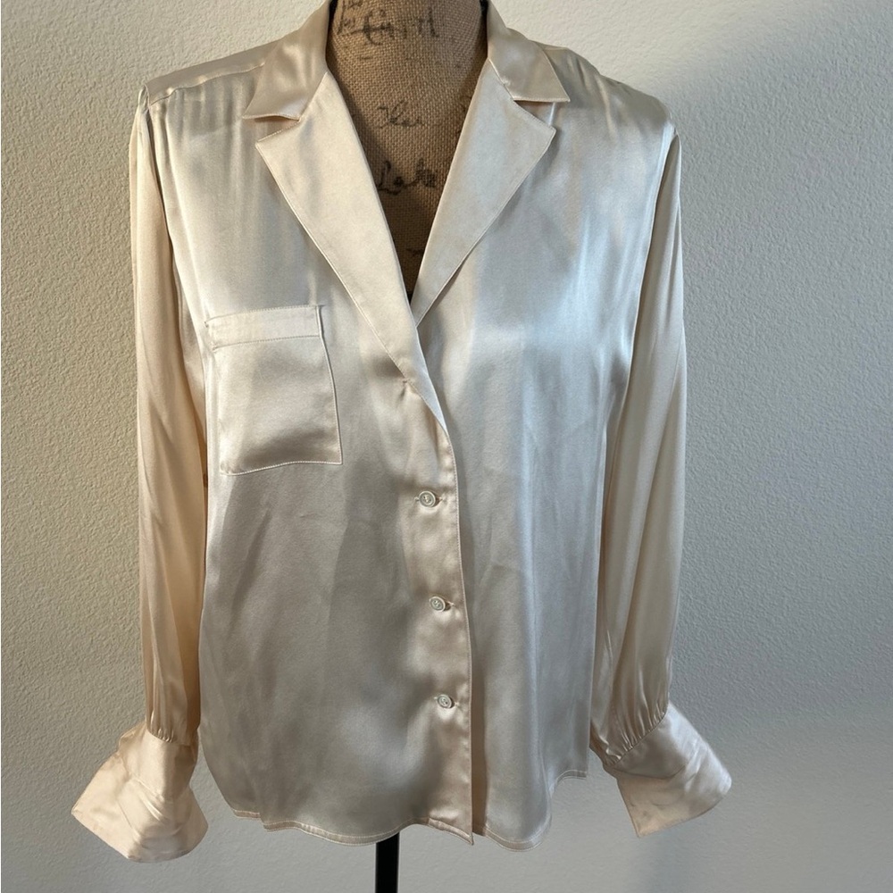 Authentic vintage Chanel silk top